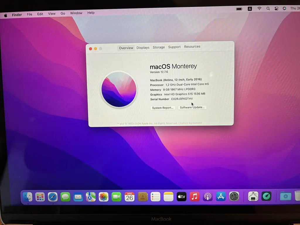 Ноутбук Apple MacBook 12" 2016 m5/8GB/512GB (C02RJ0FKGTHV) Б/в - фото 9