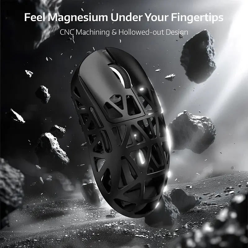 Миша Attack Shark R2 Magnesium Alloy 8K Black (AS-6972792470894-BB) [166748] - фото 2