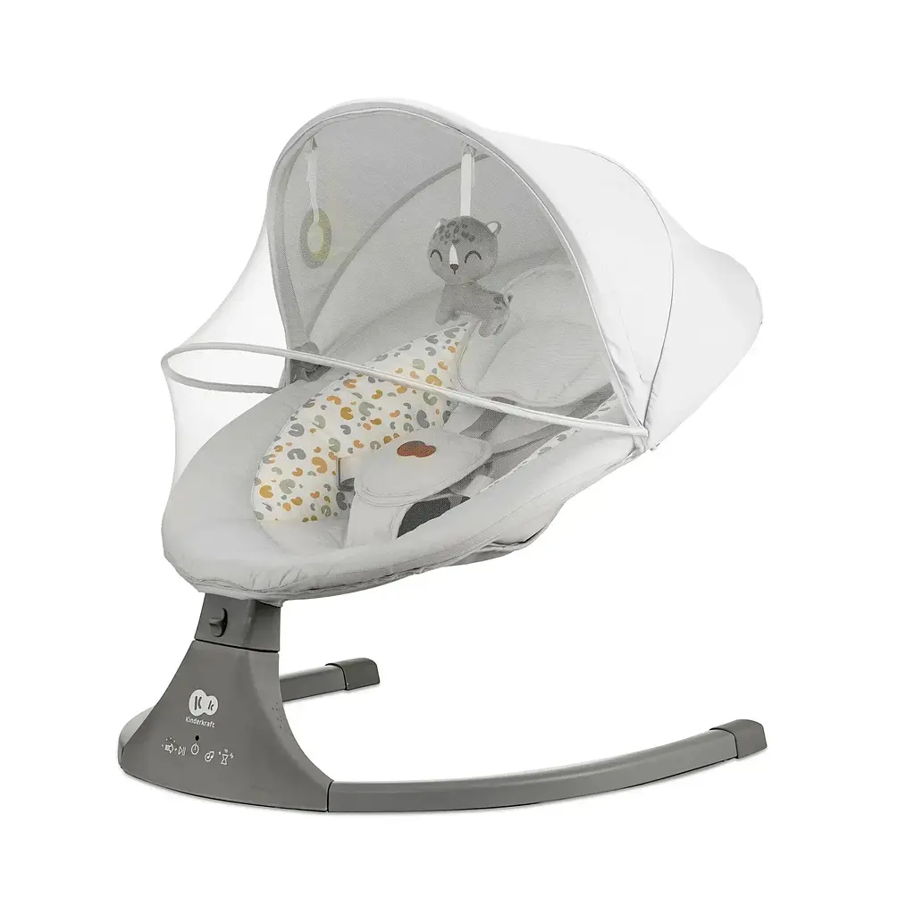 Кресло-качели Kinderkraft Lumi 2 Light Grey (KBLUMI02LGR0000) - фото 4