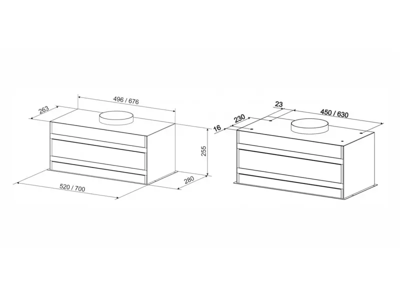 Витяжка вбудована ELEYUS Urban 1200 LED 70 BL - фото 3