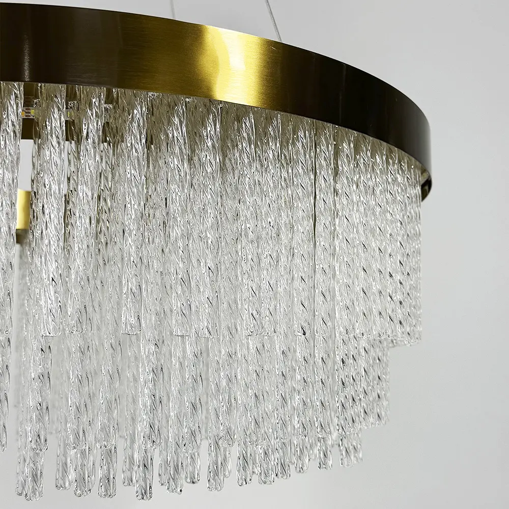 Изысканная подвесная LED люстра в латунном корпусе Ø 60 см Ст. M 221-600 | Line F - фото 2