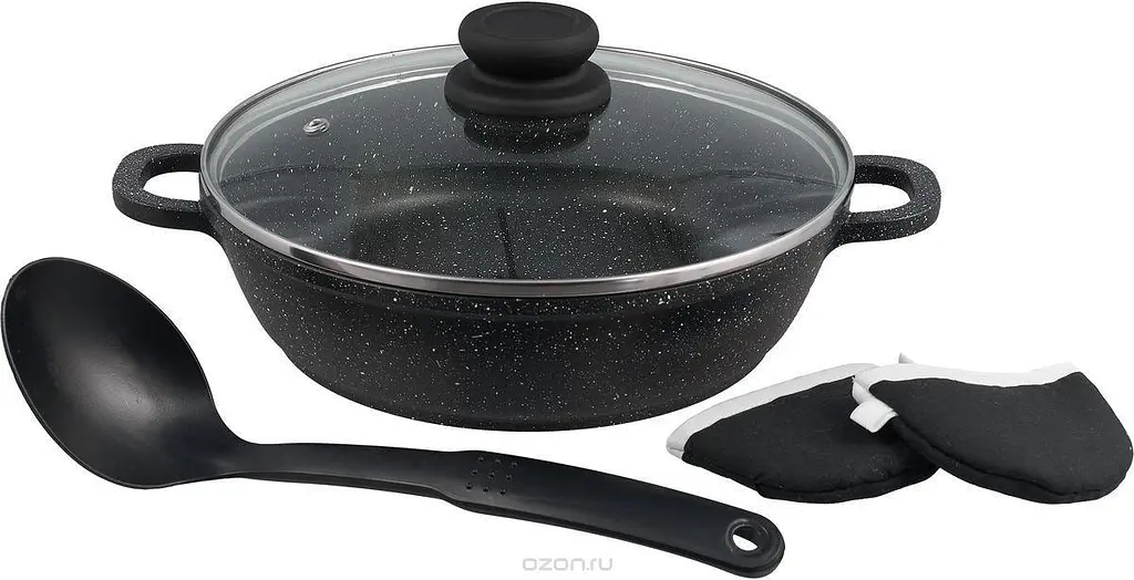 Сотейник Bohmann BH 1040-32 black 32 см - фото 2