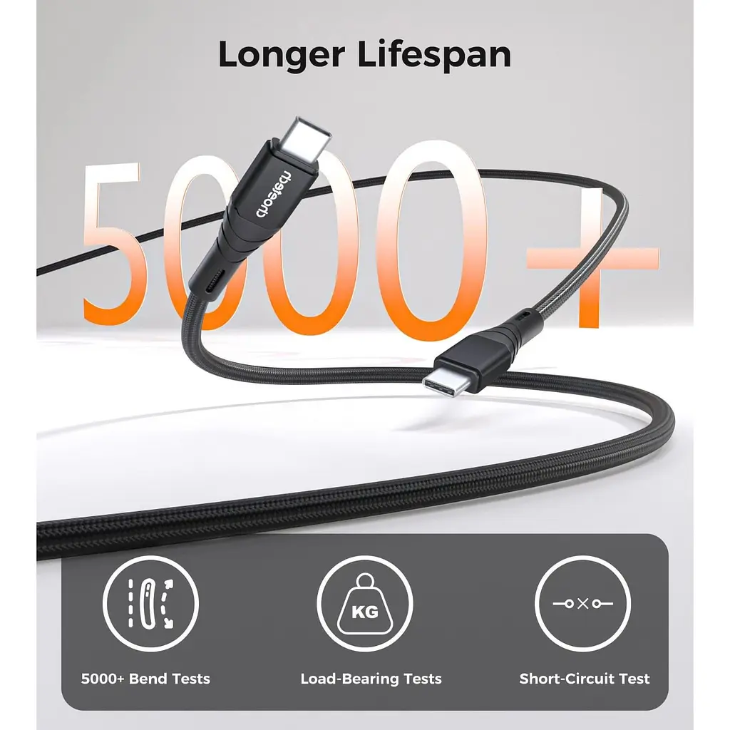 Кабель Choetech XCC-1008,USB 2.0, Power Delivery (PD), до 100 Ватт C-тато/C-тато, 1.8 м. (XCC-1008) - фото 8