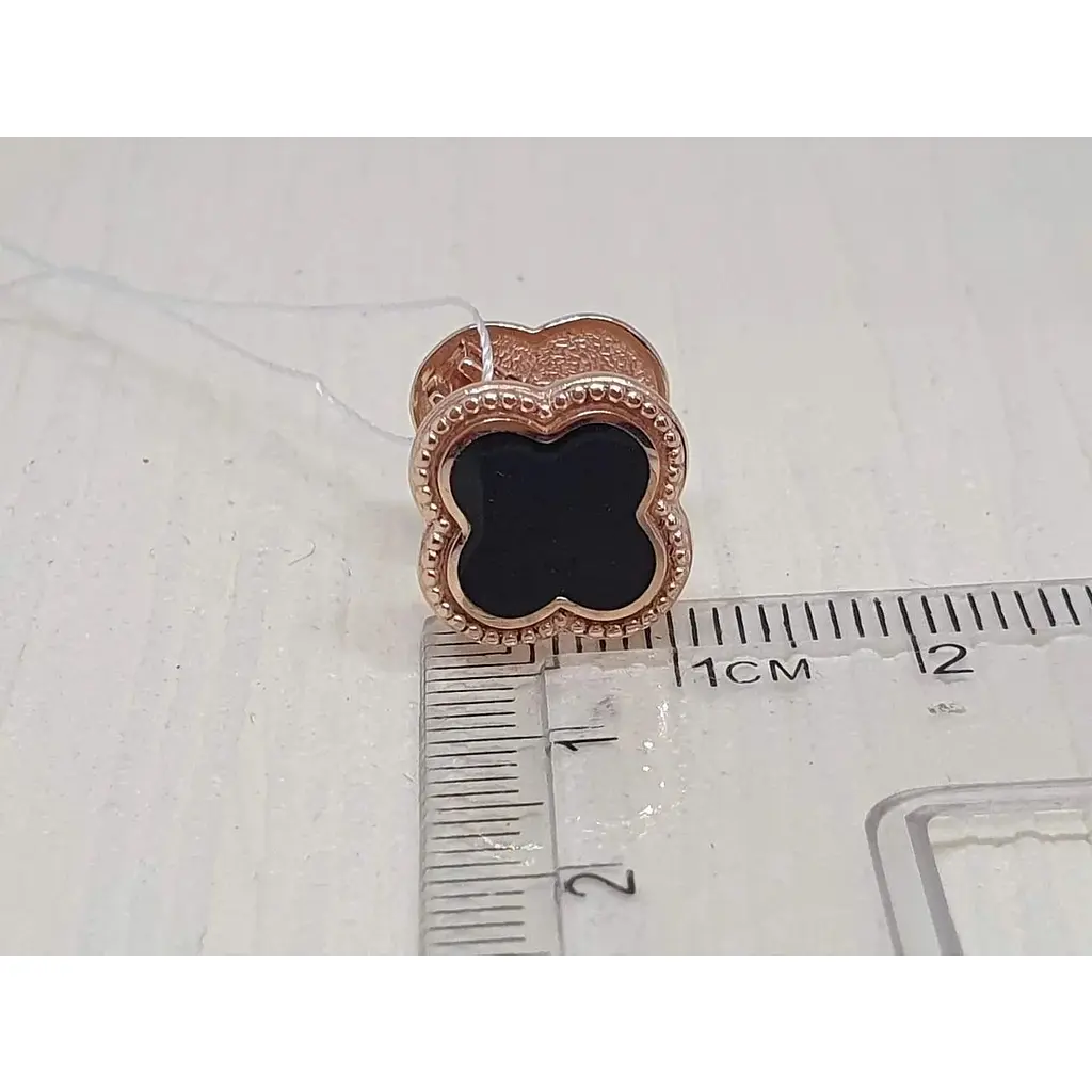 Золоті сережки Імперія золота Конюшина з емаллю. СБ929И - фото 5