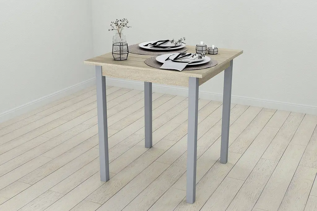 Стол кухонный Ferrum-decor Диего 75x70x70 Серый ДСП Сонома 16мм (FRD-106297) - фото 5