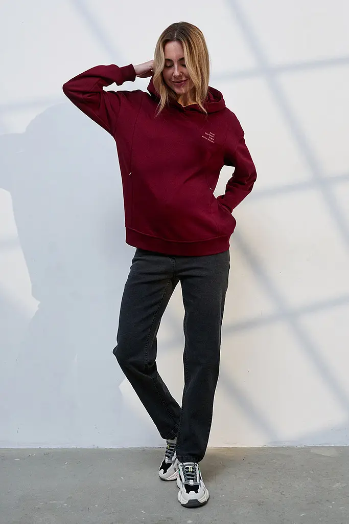 Джинси для вагітних Mom Fit для майбутніх мам з регульованим поясом 2XL (52) Leyton Юла Мама сіро-чорний - фото 2