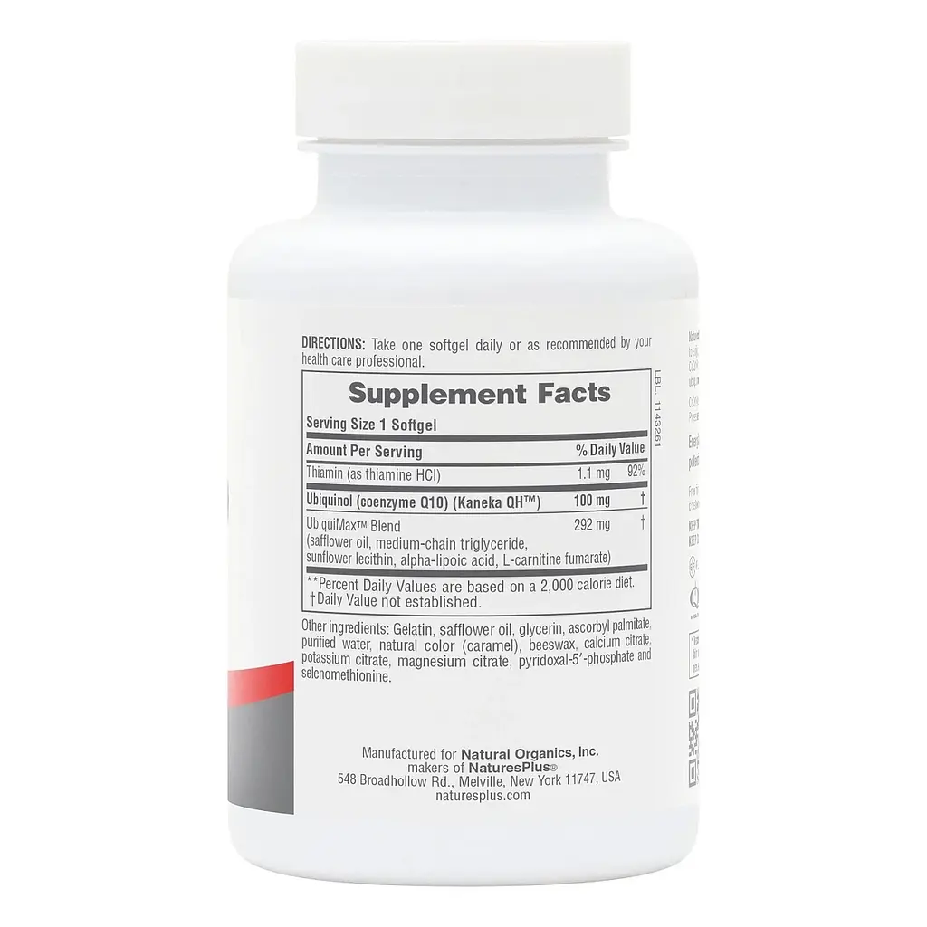 Коэнзим Q10 Убихинол NaturesPlus Beyond CoQ10, 100 мг 30 гелевых капсул - фото 2