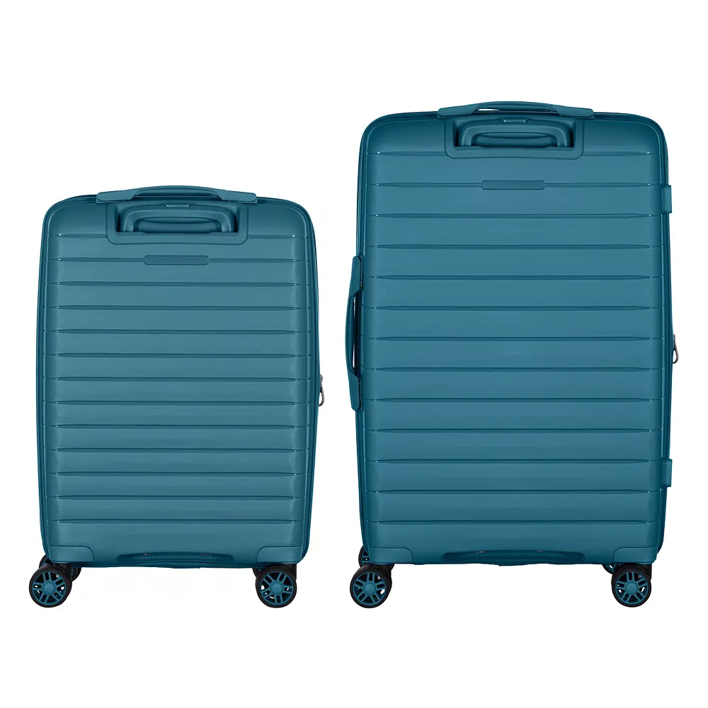 2E Набір валіз 2E, Aero, поліпропілен, (M+S),TSA, 4 колеса, EXP, синій - фото 3