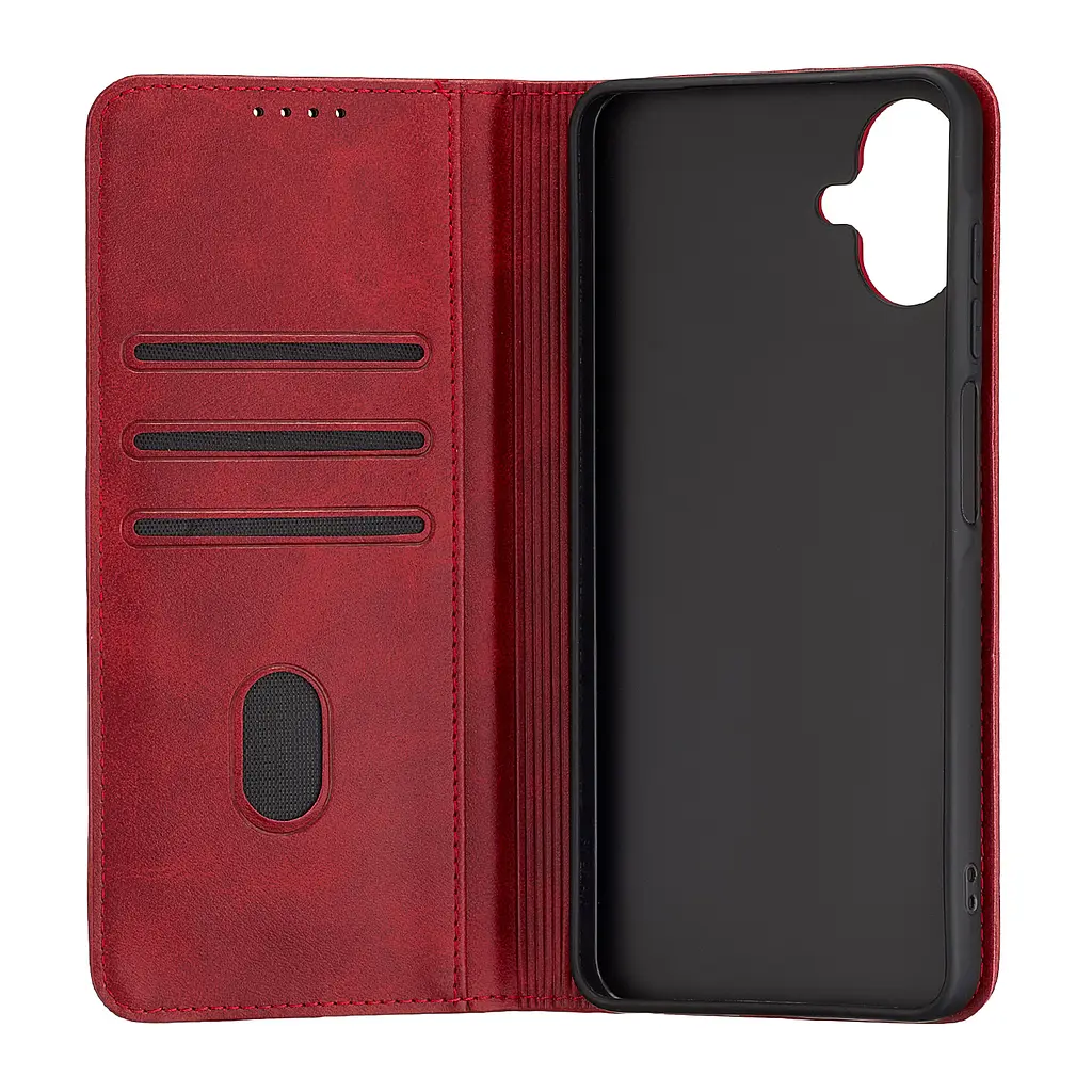 Чохол-книжка Premium Samsung A07 4G Dark Red - фото 2