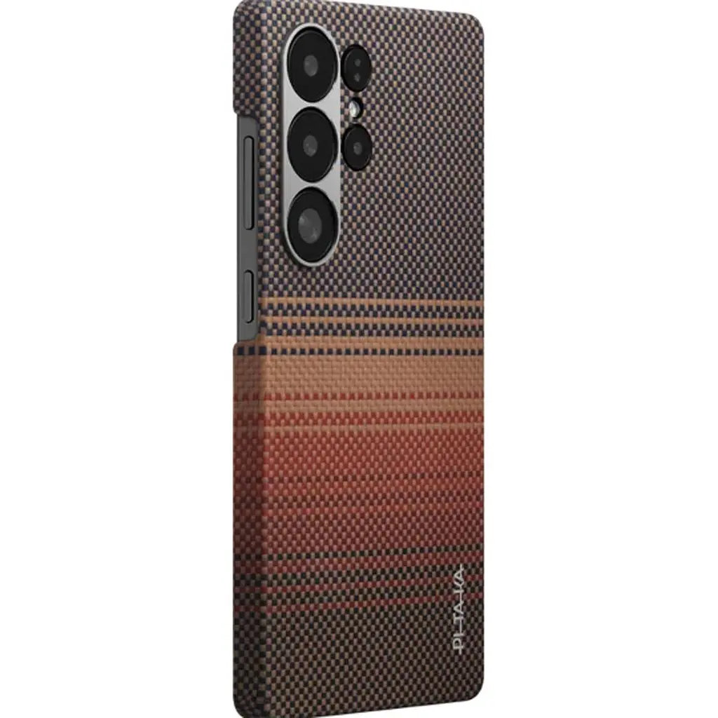 Чехол Pitaka MagEZ Tactile Woven для Samsung Galaxy S25 Ultra Sunset (KS2503U) [128409] - фото 2