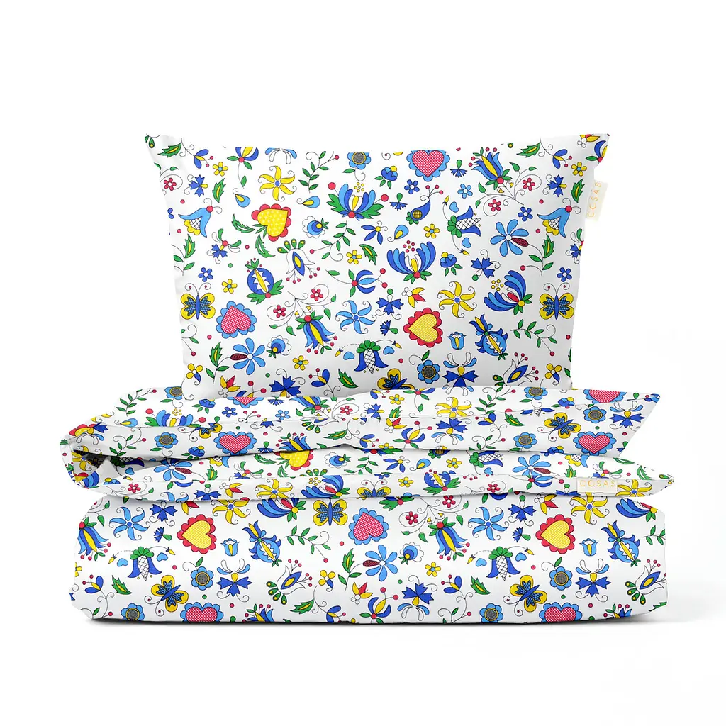 Дитяча постіль без простирадла FAIRY FLOWERS COSAS (4822052338285)