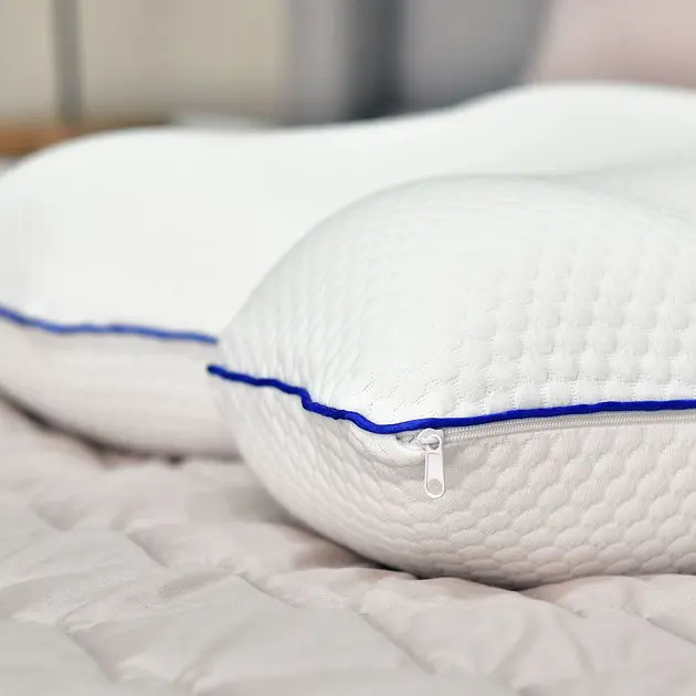 Подушка ортопедична Memory Foam Ideia контурна з ефектом пам'яті, з наволочкою на блискавці 58х42х13 см - фото 7