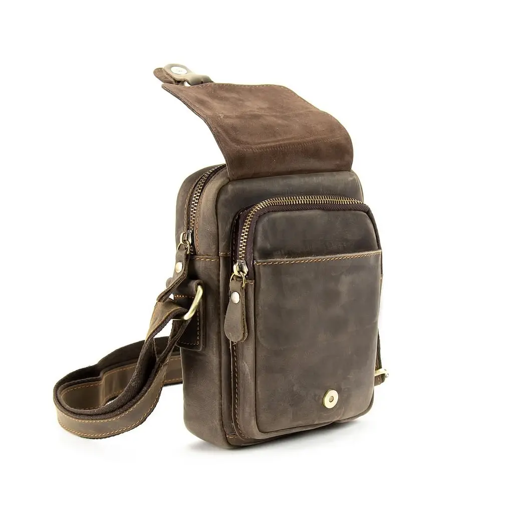 Маленький месенджер вінтажний Tiding Bag M39-1064DB - фото 4