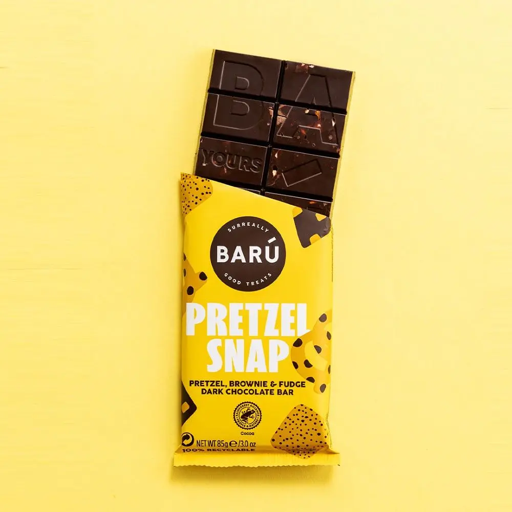 Темний шоколад Baru Брауні, помадка та крендель 85 г - фото 4