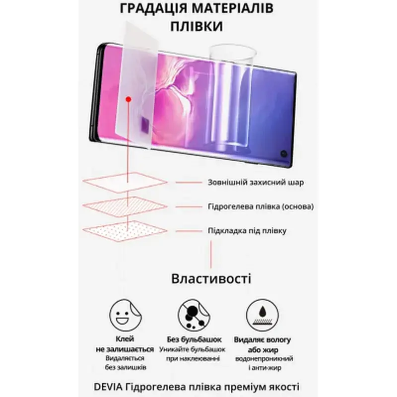 Плівка захисна Devia case friendly Samsung Galaxy S22 (DV-SM-S22U) - фото 2