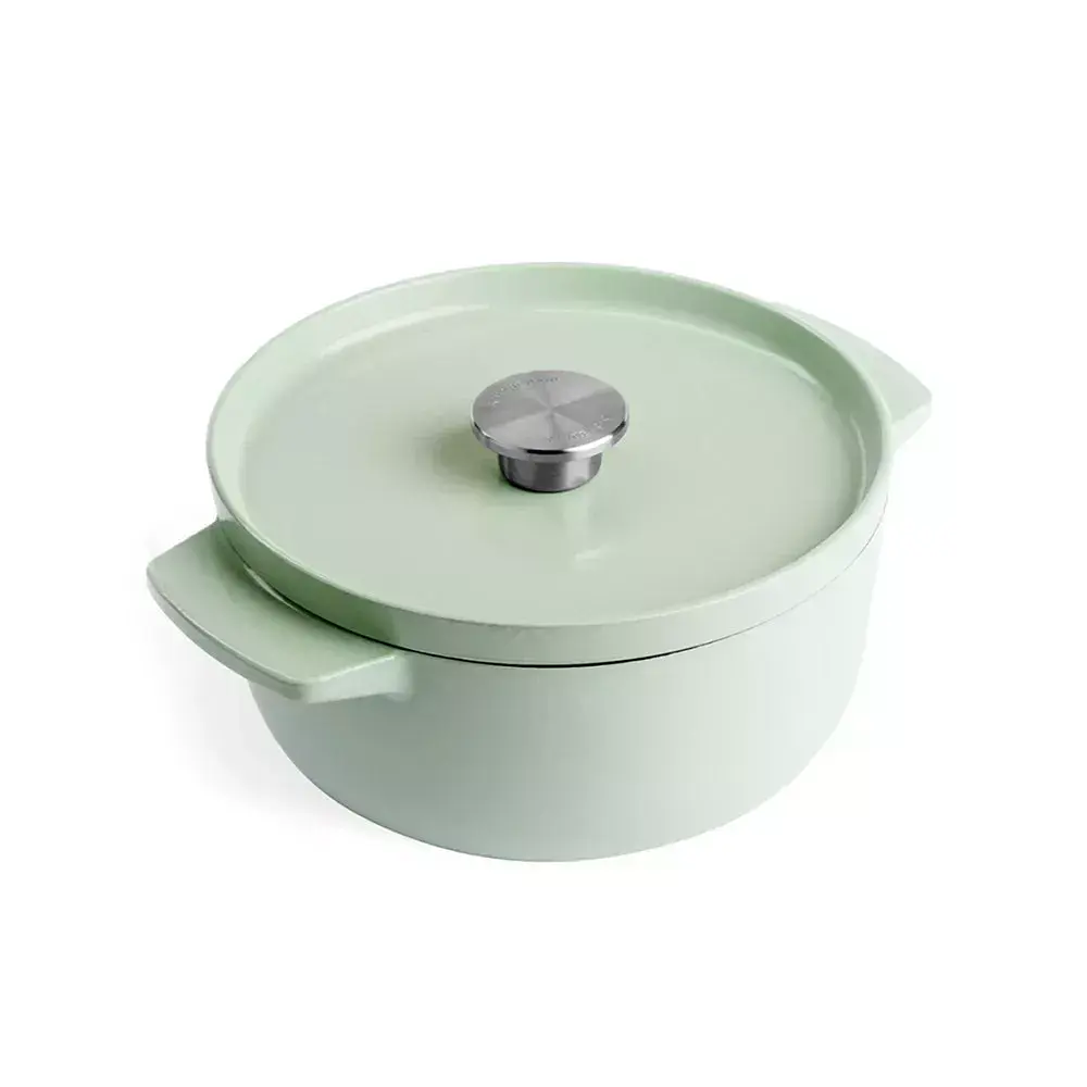 Каструля чавунна з кришкою KitchenAid 22 см 3,3 л колір фісташковий (CC007433-001)