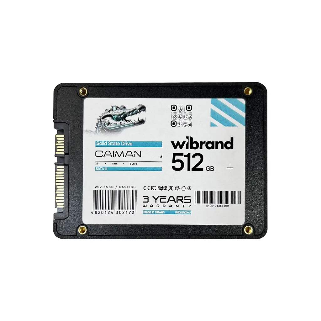 Накопичувач SSD 2.5" 512GB Caiman Wibrand (WI2.5SSD/CA512GB) - фото 2