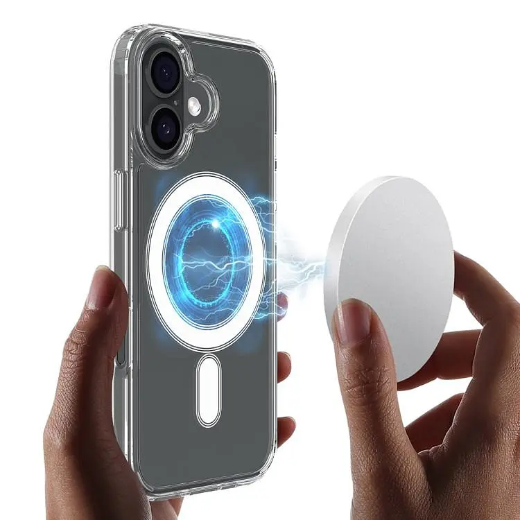 Протиударний чохол для Apple iPhone 17 Clear Case Ultra Hybrid MagSafe Прозорий з магнітом - фото 9