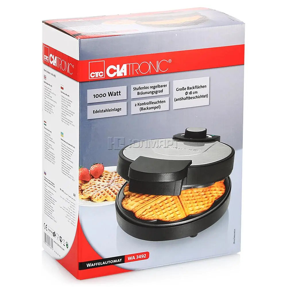 Вафельница Clatronic WA 3492 - фото 3