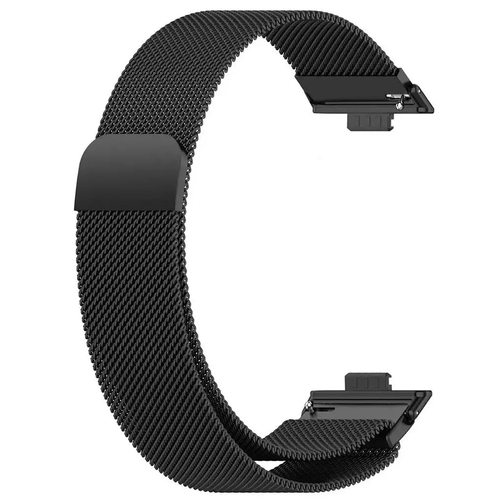 Миланский сетчатый ремешок Primolux для часов Huawei Watch Fit 3 Black - фото 2