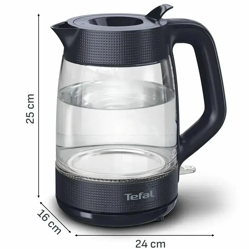 Чайник електричний Tefal Morning Glass Kettle 1.7 л чорний (KO2G08E0) - фото 4