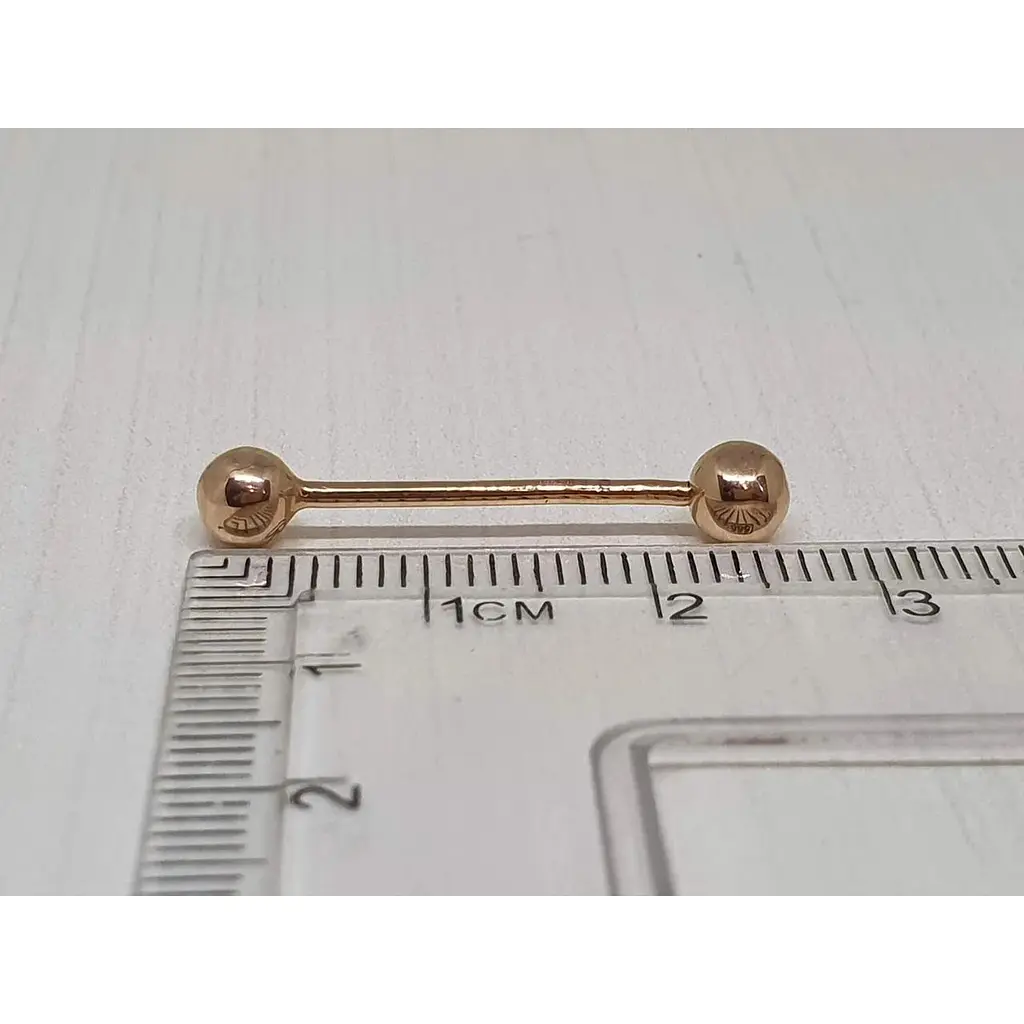 Золота сережка-пірсинг Dear універсальна. 7003 - фото 2