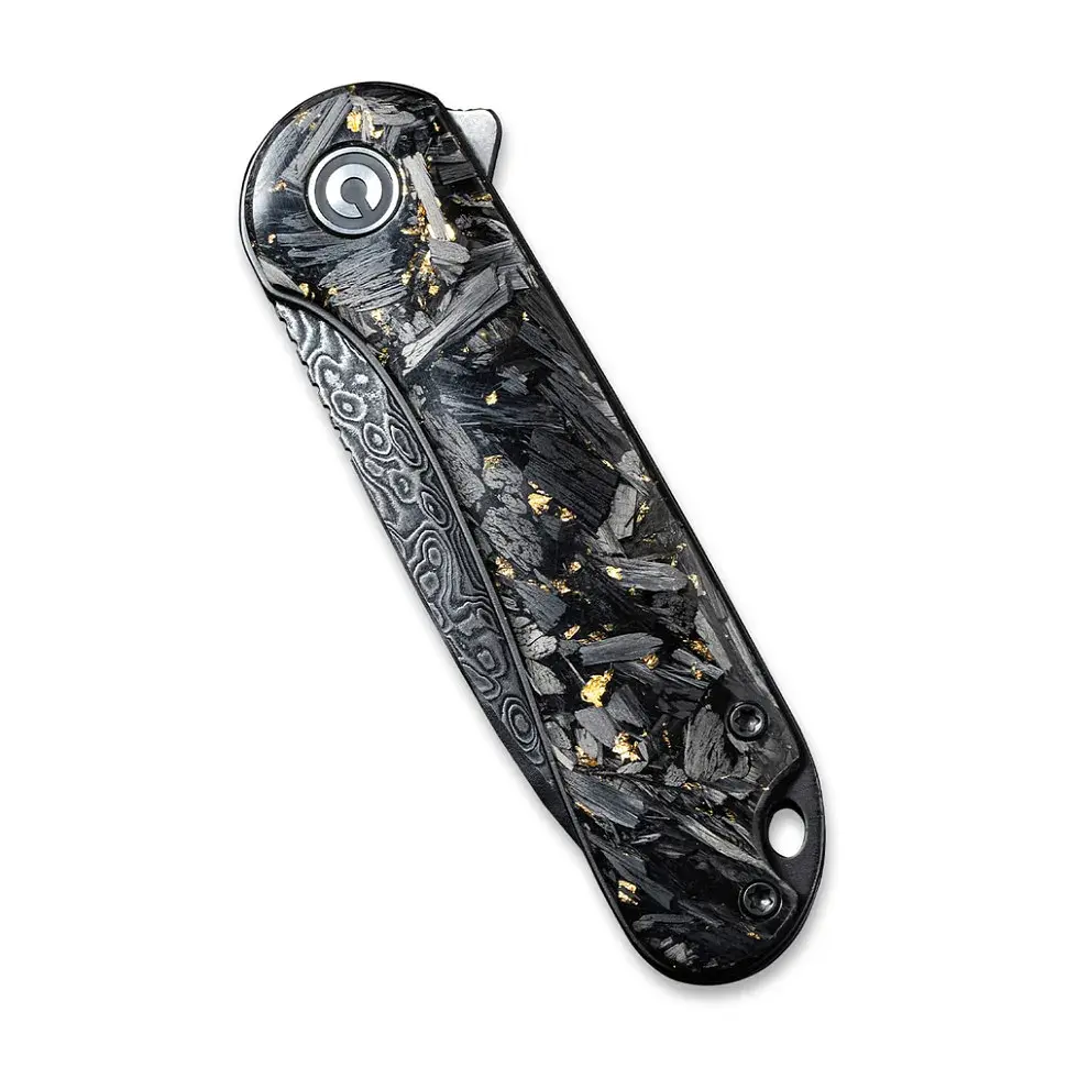Ніж складаний кишеньковий Civivi Elementum, (7.5 см) Damascus / Carbon Fiber сірий - фото 5