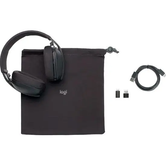 Игровые наушники Logitech Zone Vibe Wireless UC version Graphite (981-001199) [89180] - фото 7