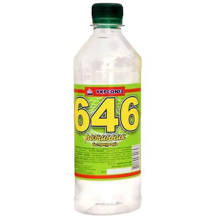 Розчинник 646 УКРСОЮЗ 0,5л 0,41кг б/п