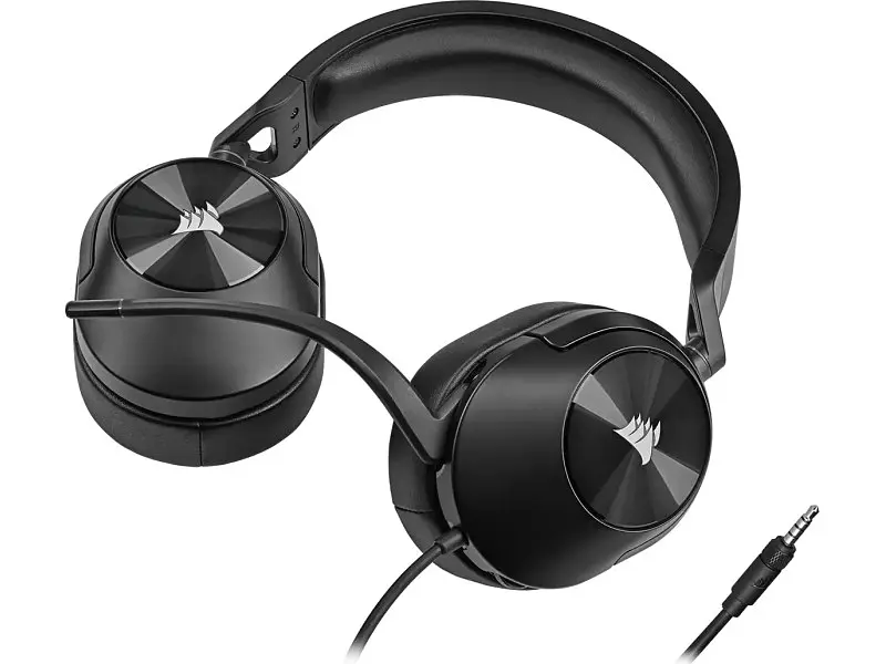 Навушники з мікрофоном Corsair HS55 Stereo Carbon (CA-9011260) - фото 7