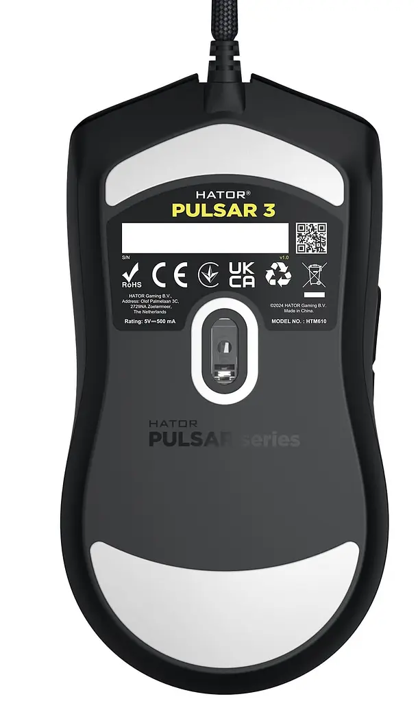 Мышь HATOR Pulsar 3 USB Black (HTM610) - фото 2