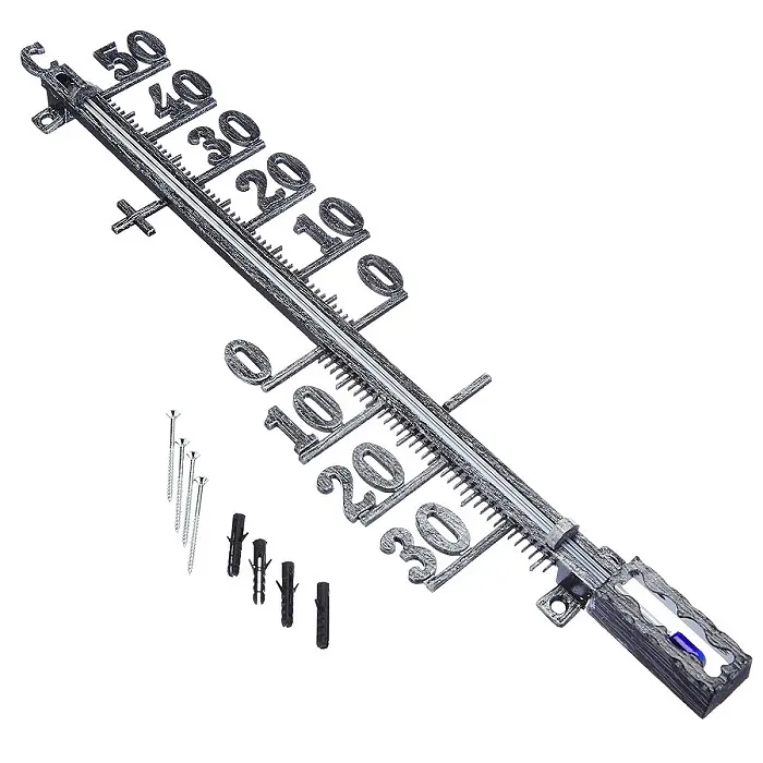 Уличный термометр TFA из античного олова с креплением 410х100х27 мм (12500250) - фото 4