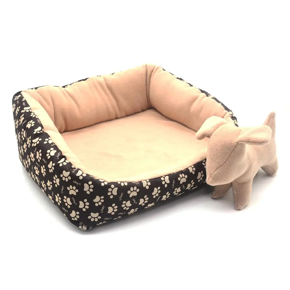 Лежак для собак та котів Zoo-hunt Глорія коричневий №10 820х1200х280 мм - фото 2