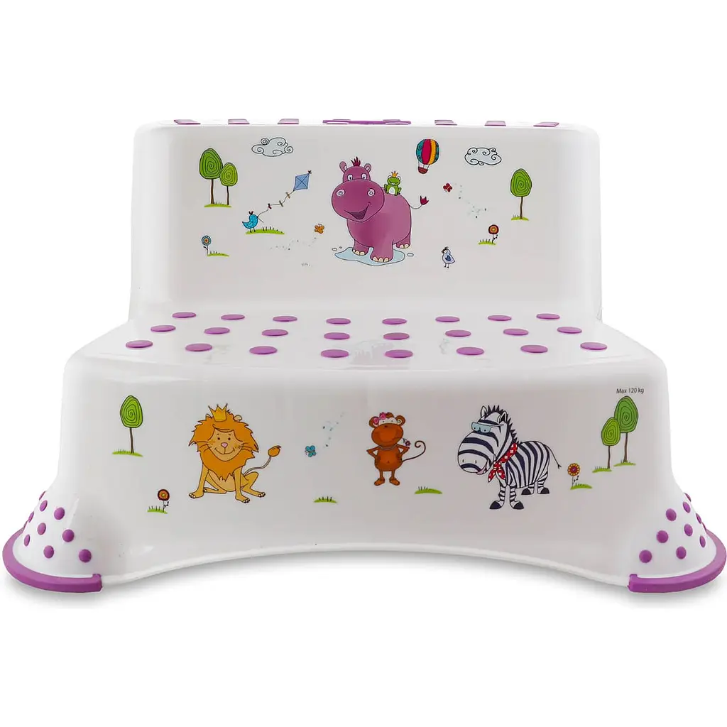 Підставка-сходинка для ванної Keeeper Hippo на дві сходинки біла (8055) - фото 2