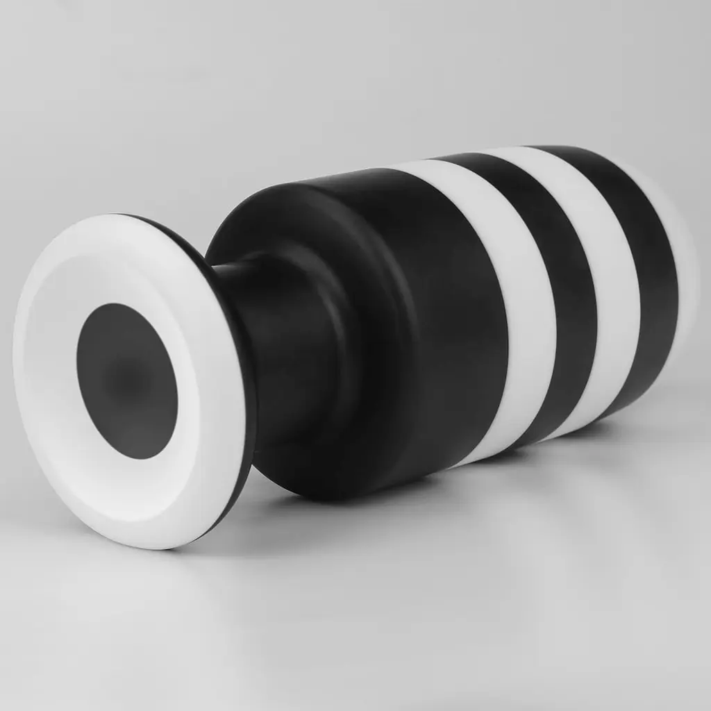 Анальна пробка LoveToy X-Missioner 19.5 см (чорно-білий) - фото 8