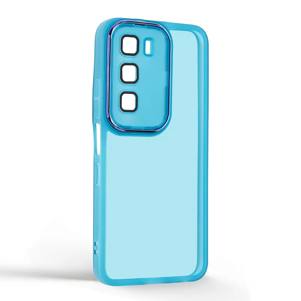 Защитный чехол для Infinix Hot 60 5G, Shade, синий, TPU+PC, матовый, защита всего корпуса, панель-накладка, противоударный, с большими бортами, амортизирует удары при падениях, ArmorStandart (ARM88249) - фото 2