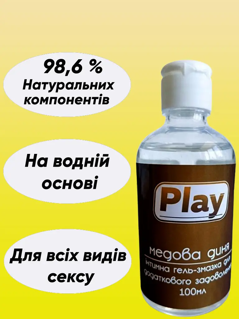 Їстівний оральний лубрикант Play на водній основі для мінета та кунілінгусу - фото 2
