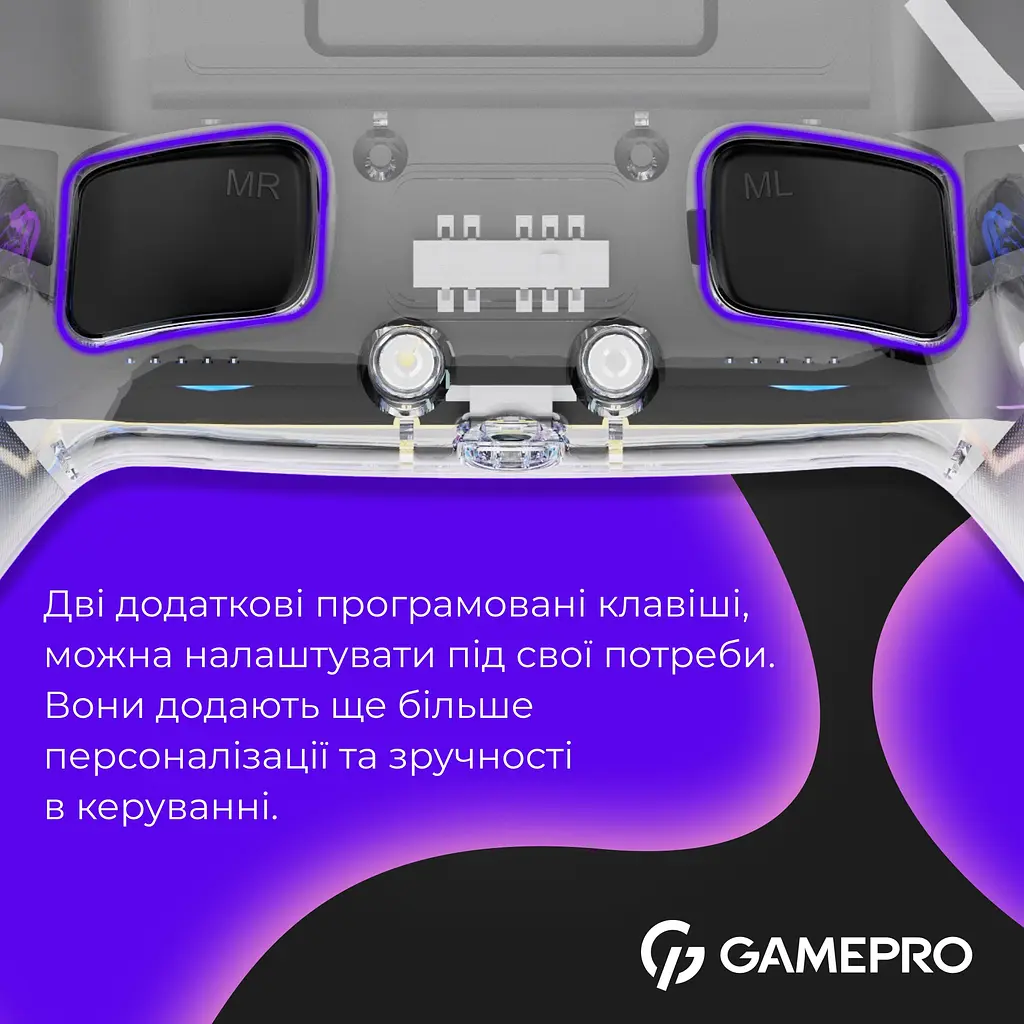 Геймпад GamePro беспроводной прозрачный (GPS13T) - фото 7