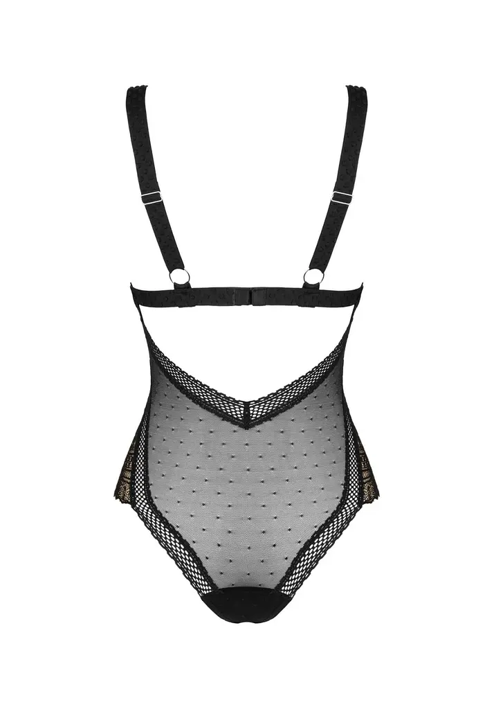 Боді Obsessive Estiqua M/L чорний - фото 6