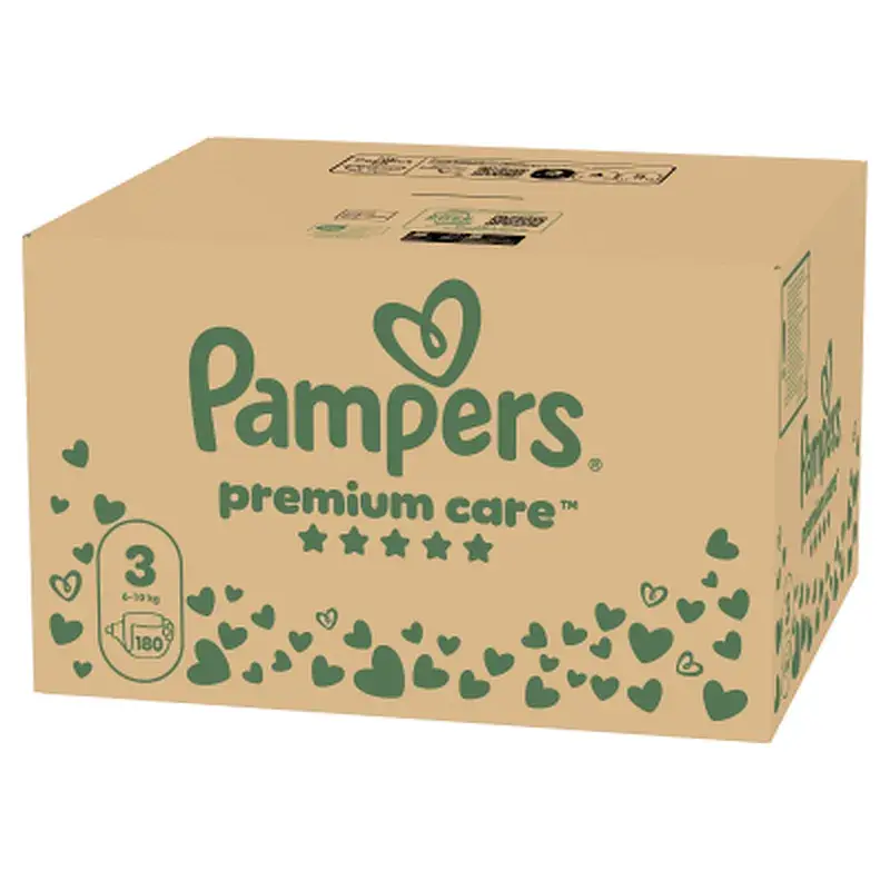 Підгузки Pampers Premium Care Розмір 3 (6-10 кг) 180 шт (8006530223720) - фото 2