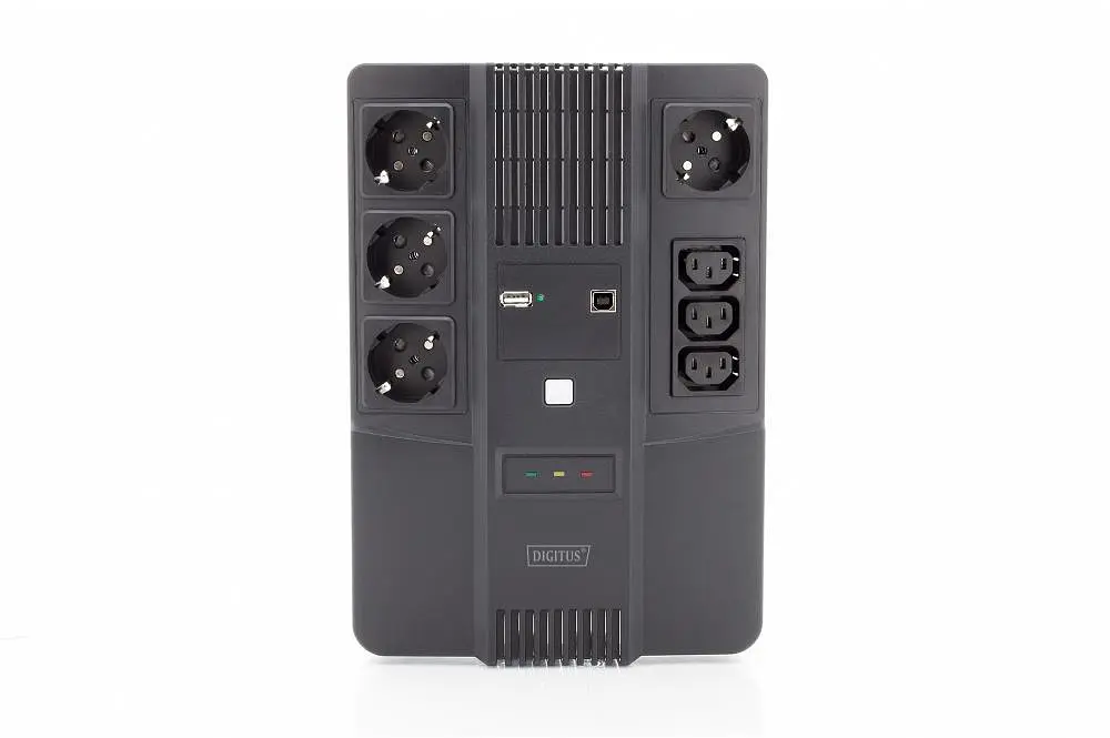 Джерело безперебійного живлення Assmann UPS ALL-IN-ONE 600VA 360W DN-170110 Black - фото 2