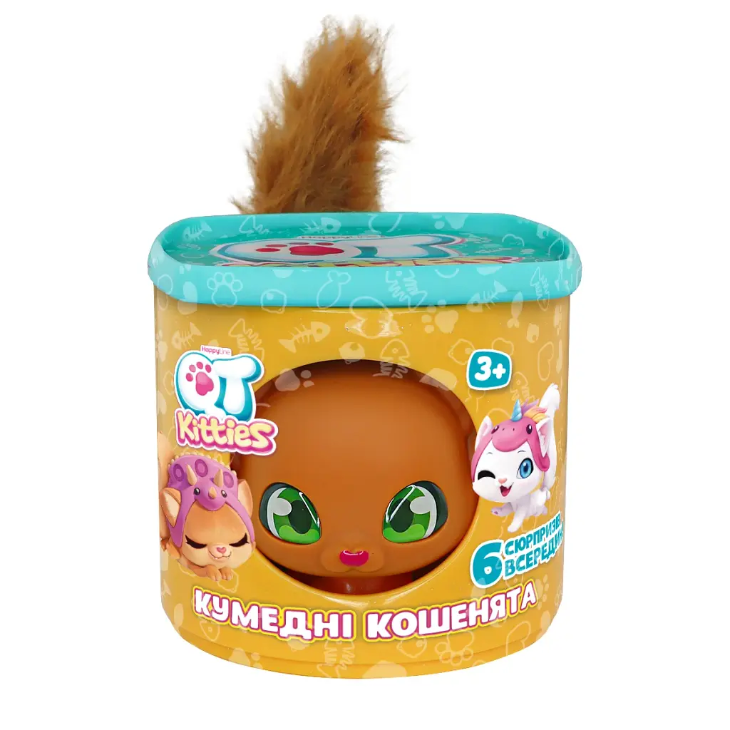 Ігровий набір QT Kitties Кошеня Джинджер із будиночком і 6 аксесуарами
