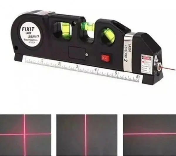 Лазерний рівень із вбудованою рулеткою Laser Level Pro 3 Нівелір будівельний - фото 3