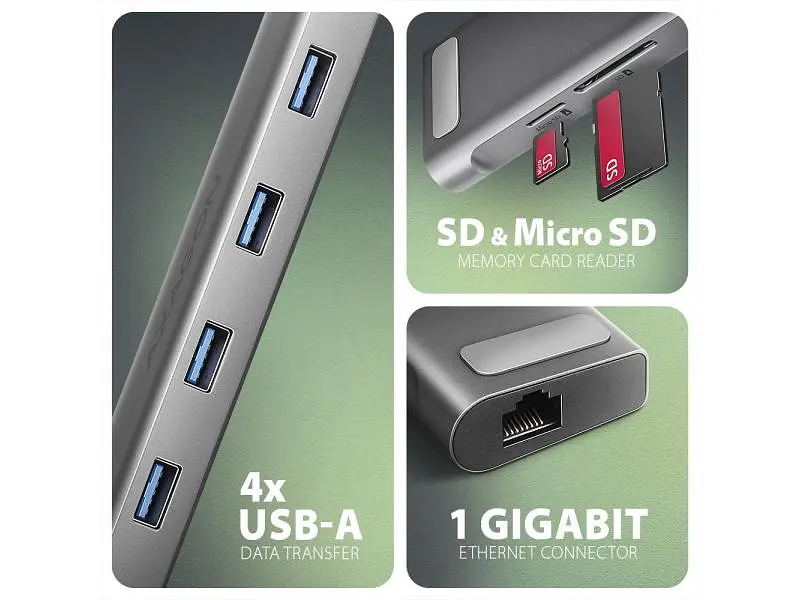 USB-хаб AXAGON HMC-10HLS - фото 5