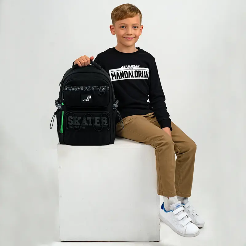 Рюкзак для початкової школи Kite Education 1022 Skater Чорний (K26-1022M-2) - фото 24