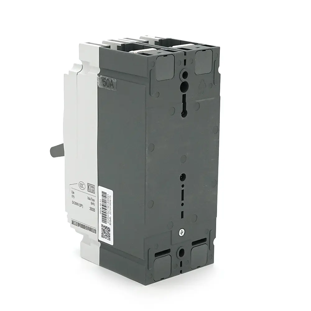 Двополюсний автомат постійного струму CHINT NM8NDC-250B-DC500V, 250A, 25kA, DC500V, 2P, 62x140x78,5mm - фото 2