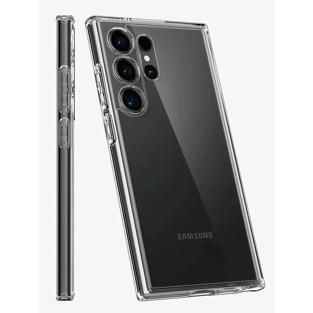 Оригинальный противоударный чехол Spigen Ultra Hybrid для Samsung Galaxy S23 Ultra (6.8") Crystal ACS05646 - фото 10