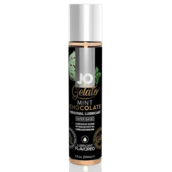 Оральний лубрикант JO System Gelato Mint Chocolate Lubricant - зі смаком м'ятного шоколаду, 30 мл