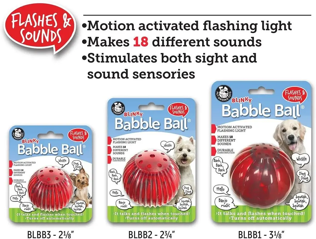 Інтерактивна іграшка-м'яч для собак Pet Qwerks Blinky Babble Ball - фото 4