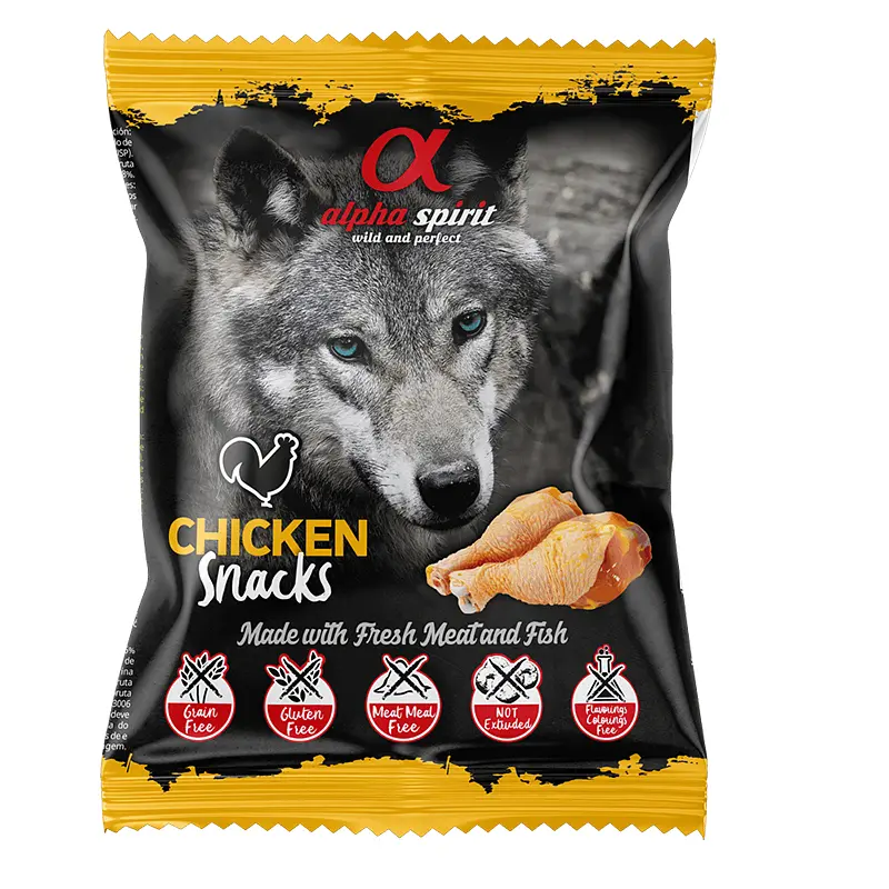 Ласощі для собак Alpha Spirit Snacks Chicken кубики з куркою 50 г as4004350